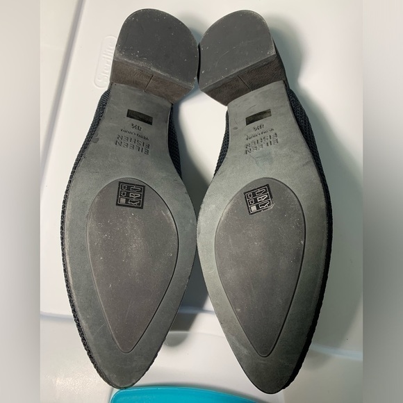 Eileen Fisher Gest Black stretch knit Mules 8.5 - Picture 6 of 8